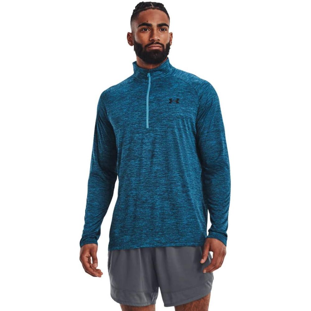 image:imageUnder Armour Mens Tech 20 Zip420 Capri Petrol Blue Black