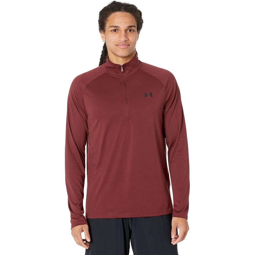 image:imageUnder Armour Mens Tech 20 Zip690 Chestnut Red Black