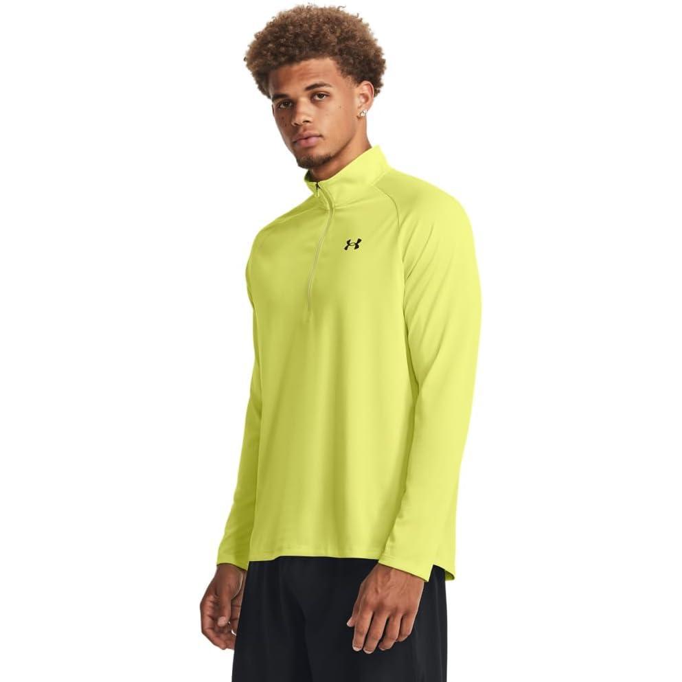 image:imageUnder Armour Mens Tech 20 Zip743 Lime Yellow Black