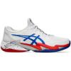 White Asics Blue