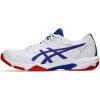 White/Asics Blue
