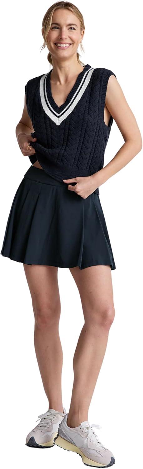 image:imageBeyond Yoga Womens Score Pleated SkirtNocturnal Navy