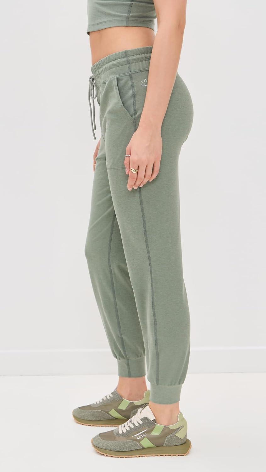 image:imageBeyond Yoga Womens Spacedye Commuter Midi JoggersGrey Sage Heather