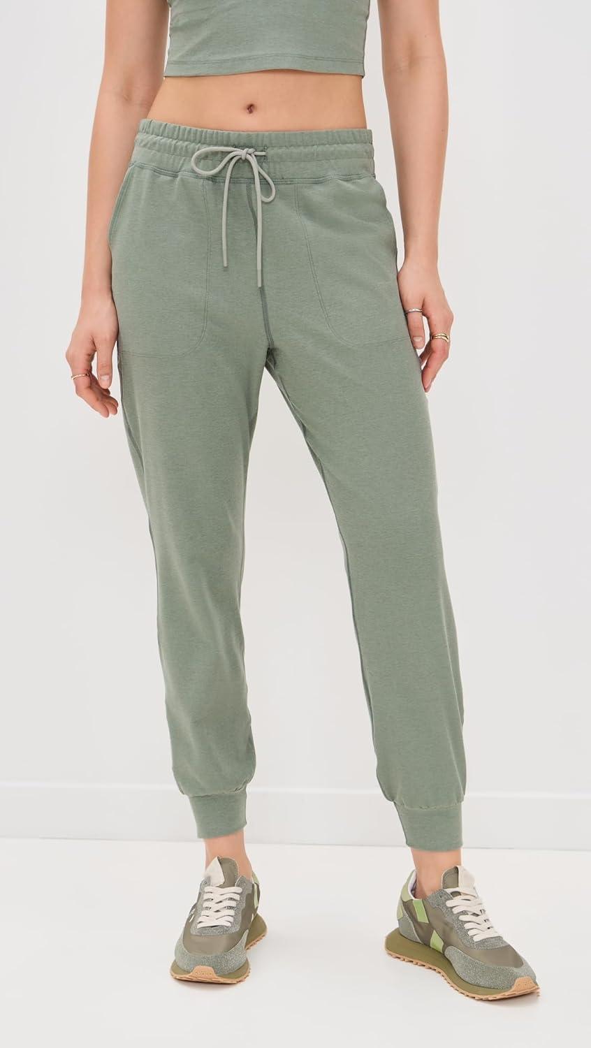 image:imageBeyond Yoga Womens Spacedye Commuter Midi JoggersGrey Sage Heather