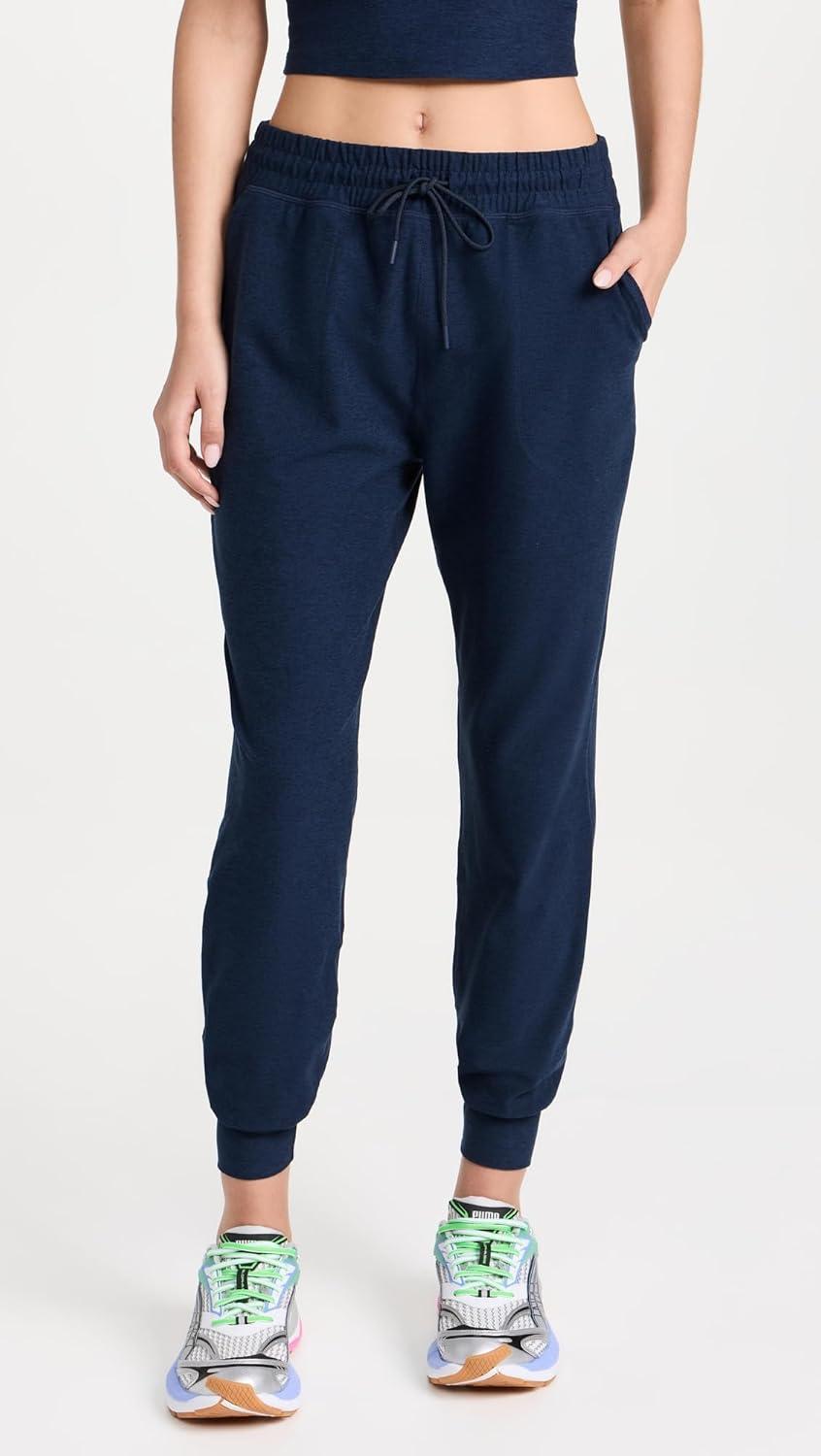 image:imageBeyond Yoga Womens Spacedye Commuter Midi JoggersNocturnal Navy