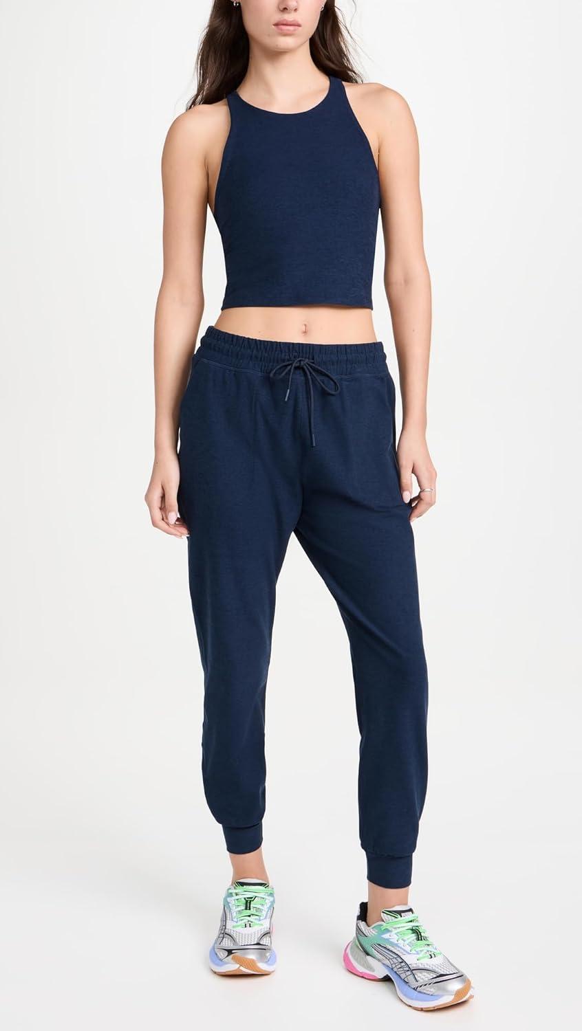 image:imageBeyond Yoga Womens Spacedye Commuter Midi JoggersNocturnal Navy