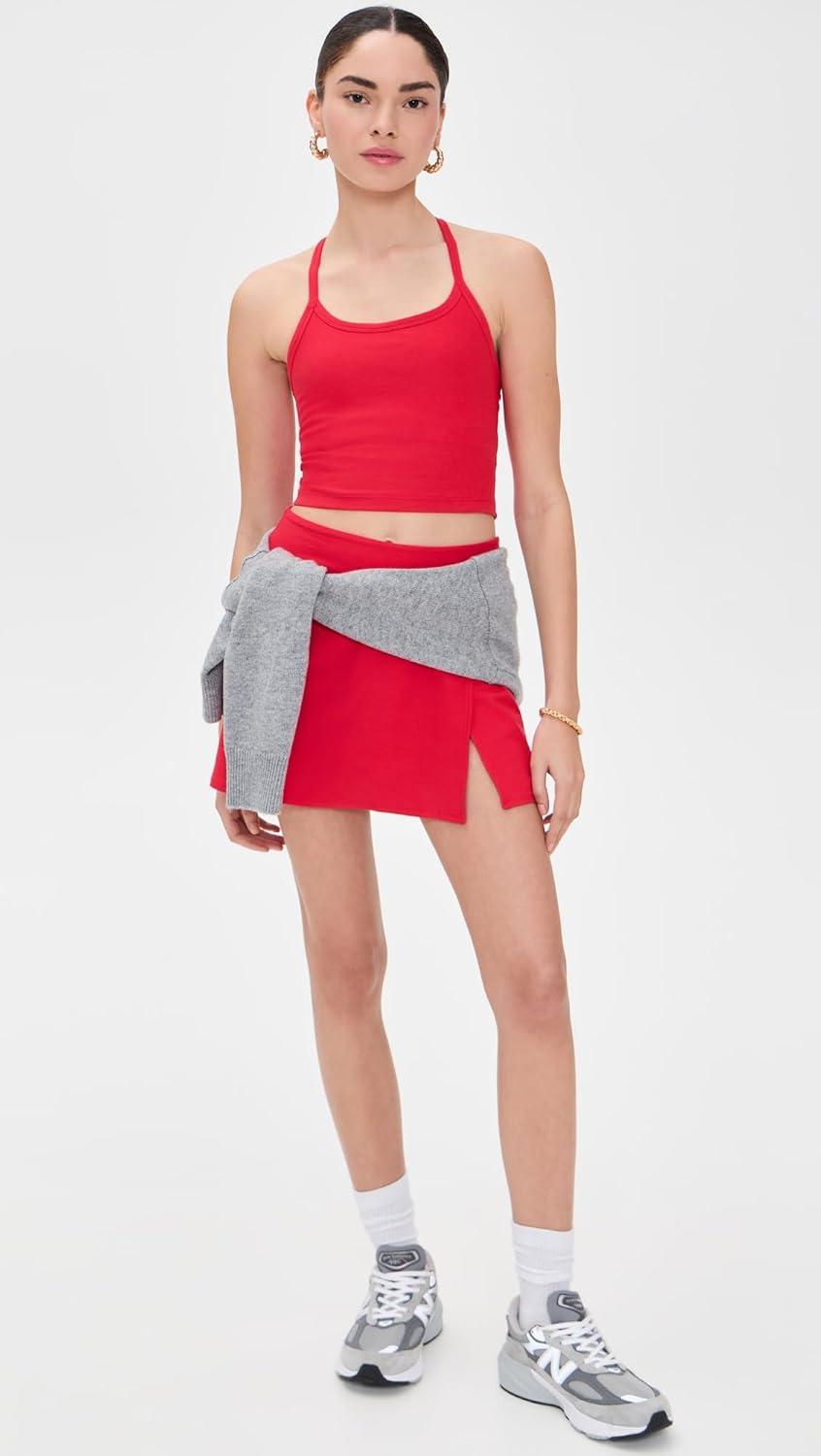image:imageBeyond Yoga Womens Spacedye Points Crossover SkirtCandy Apple Red Heather