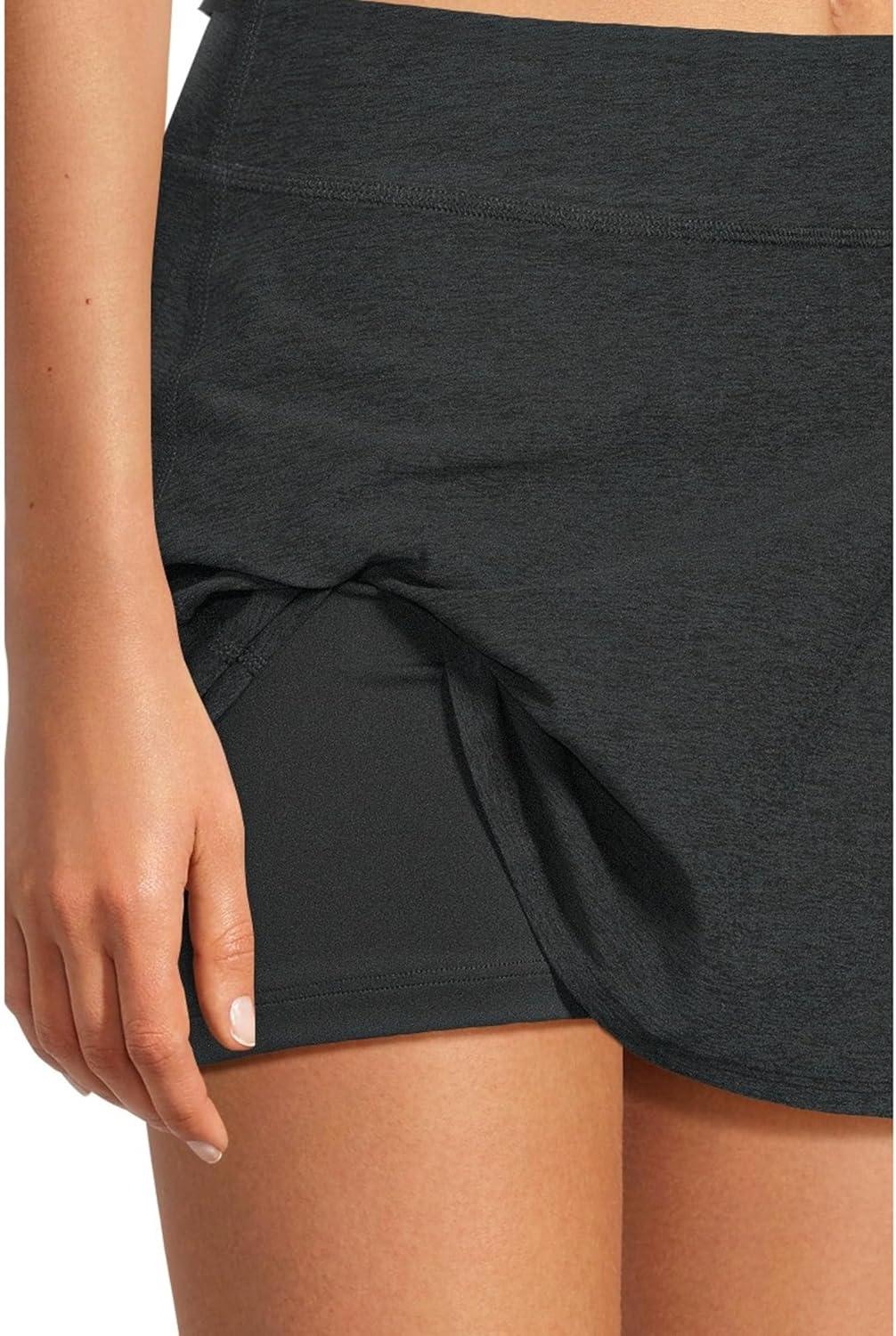 image:imageBeyond Yoga Womens Spacedye Points Crossover SkirtDarkest Night