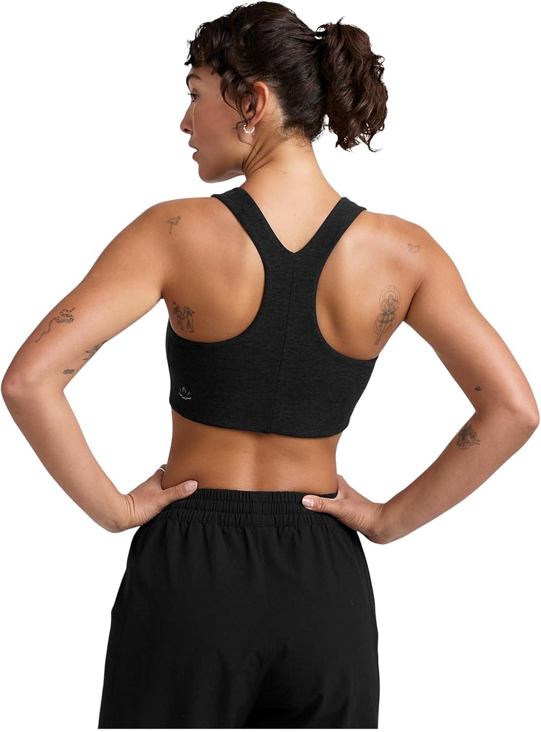 image:imageBeyond Yoga Womens Spacedye Simplicity Long Line Bra 20Darkest Night
