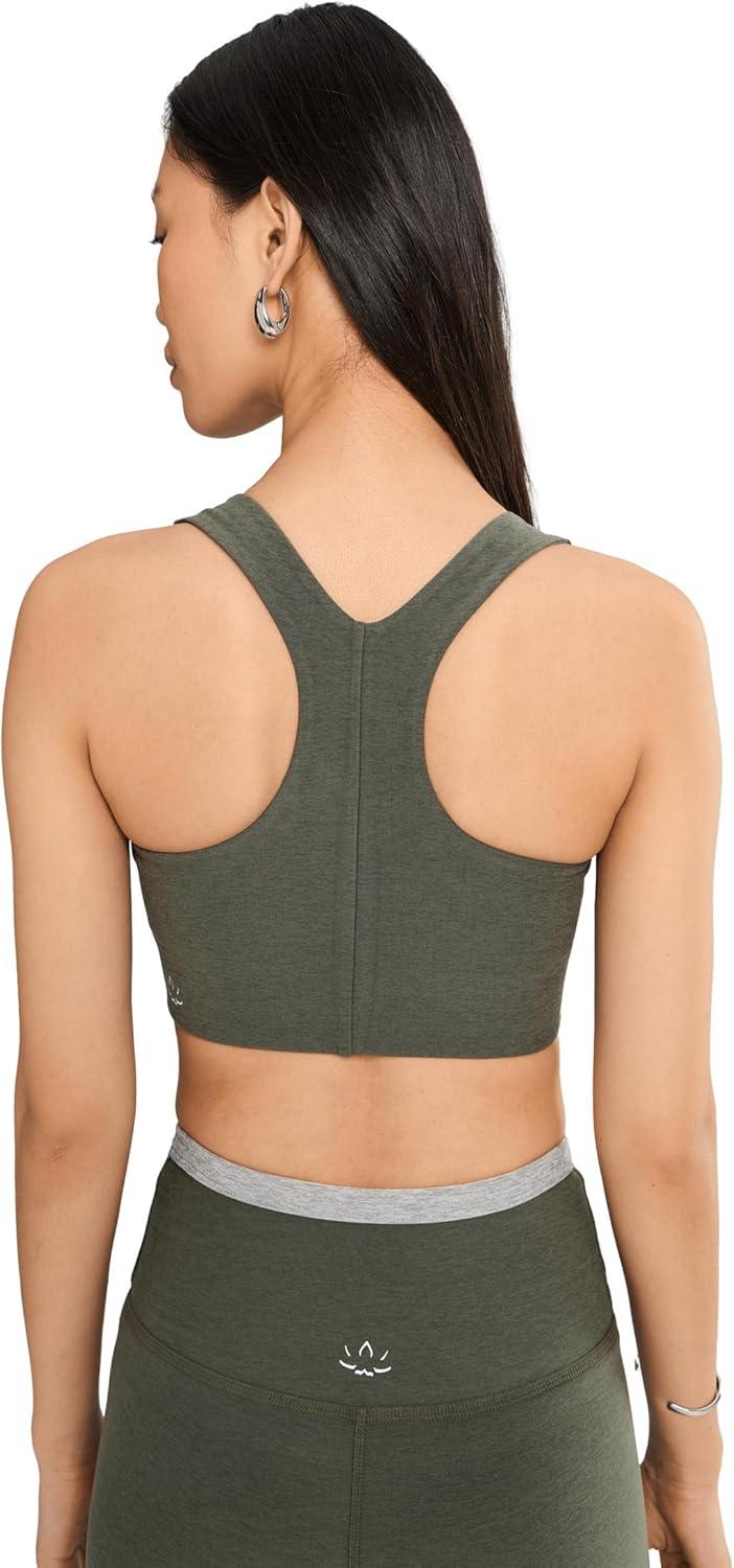 image:imageBeyond Yoga Womens Spacedye Simplicity Long Line Bra 20Dusty Forest Heather