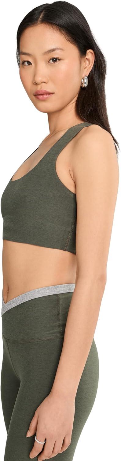 image:imageBeyond Yoga Womens Spacedye Simplicity Long Line Bra 20Dusty Forest Heather