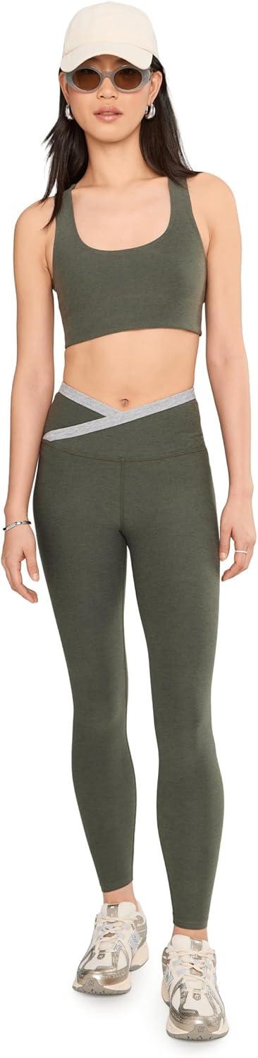 image:imageBeyond Yoga Womens Spacedye Simplicity Long Line Bra 20Dusty Forest Heather