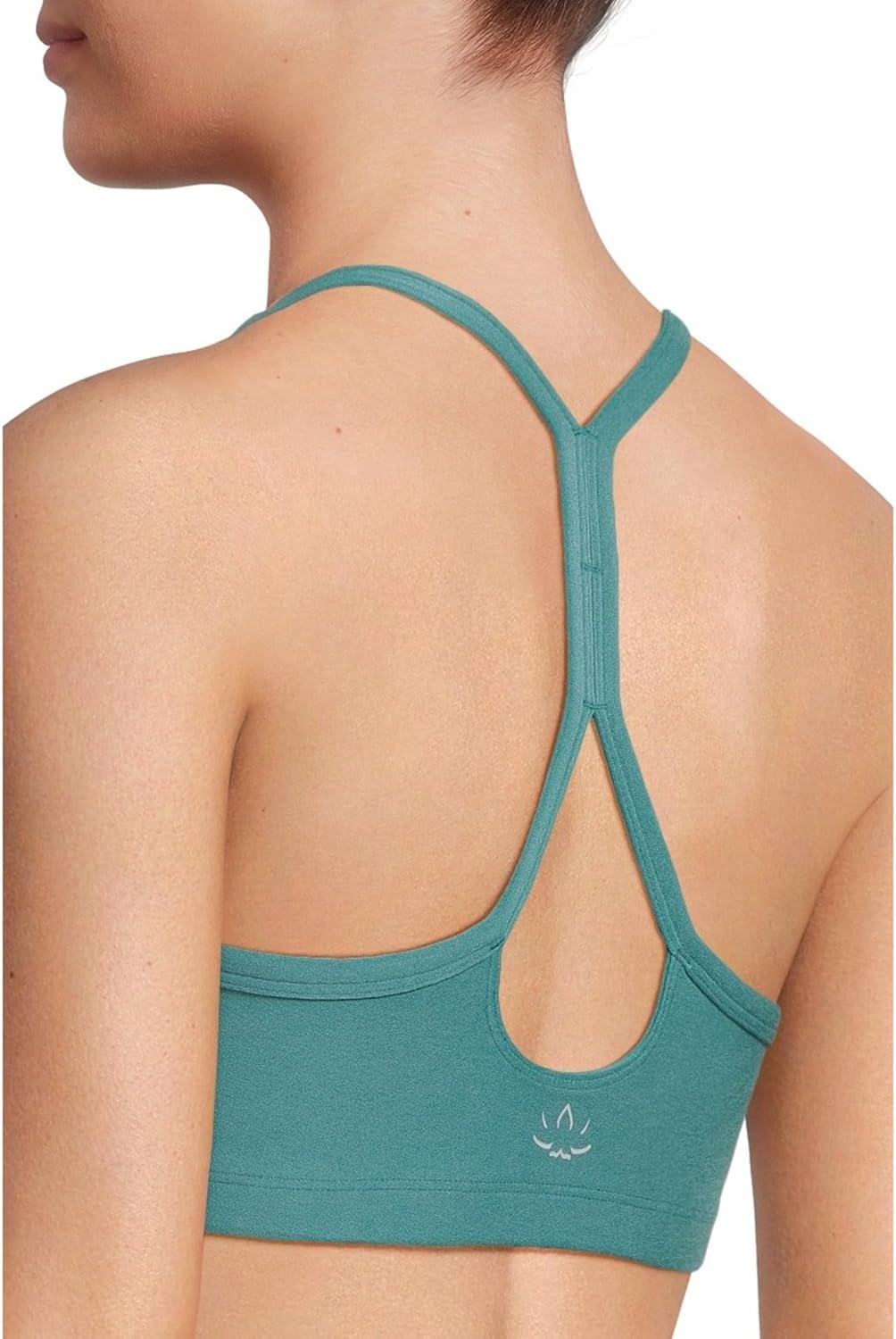 image:imageBeyond Yoga Womens Spacedye Slim Racerback BraDeep Aqua Heather