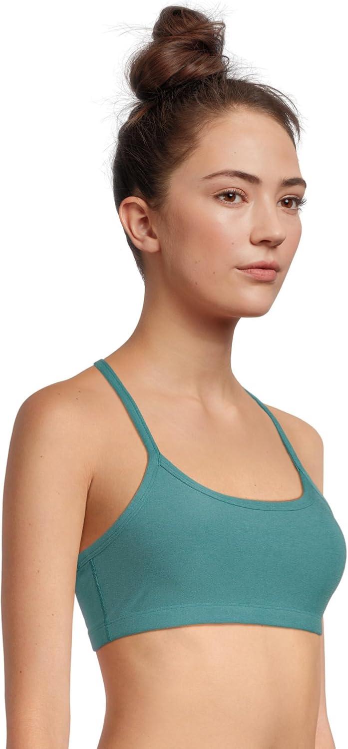 image:imageBeyond Yoga Womens Spacedye Slim Racerback BraDeep Aqua Heather