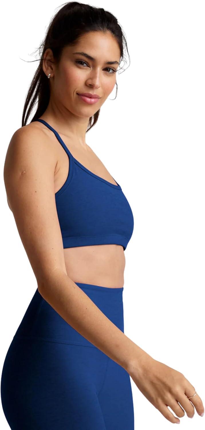image:imageBeyond Yoga Womens Spacedye Slim Racerback BraMarine Blue Heather