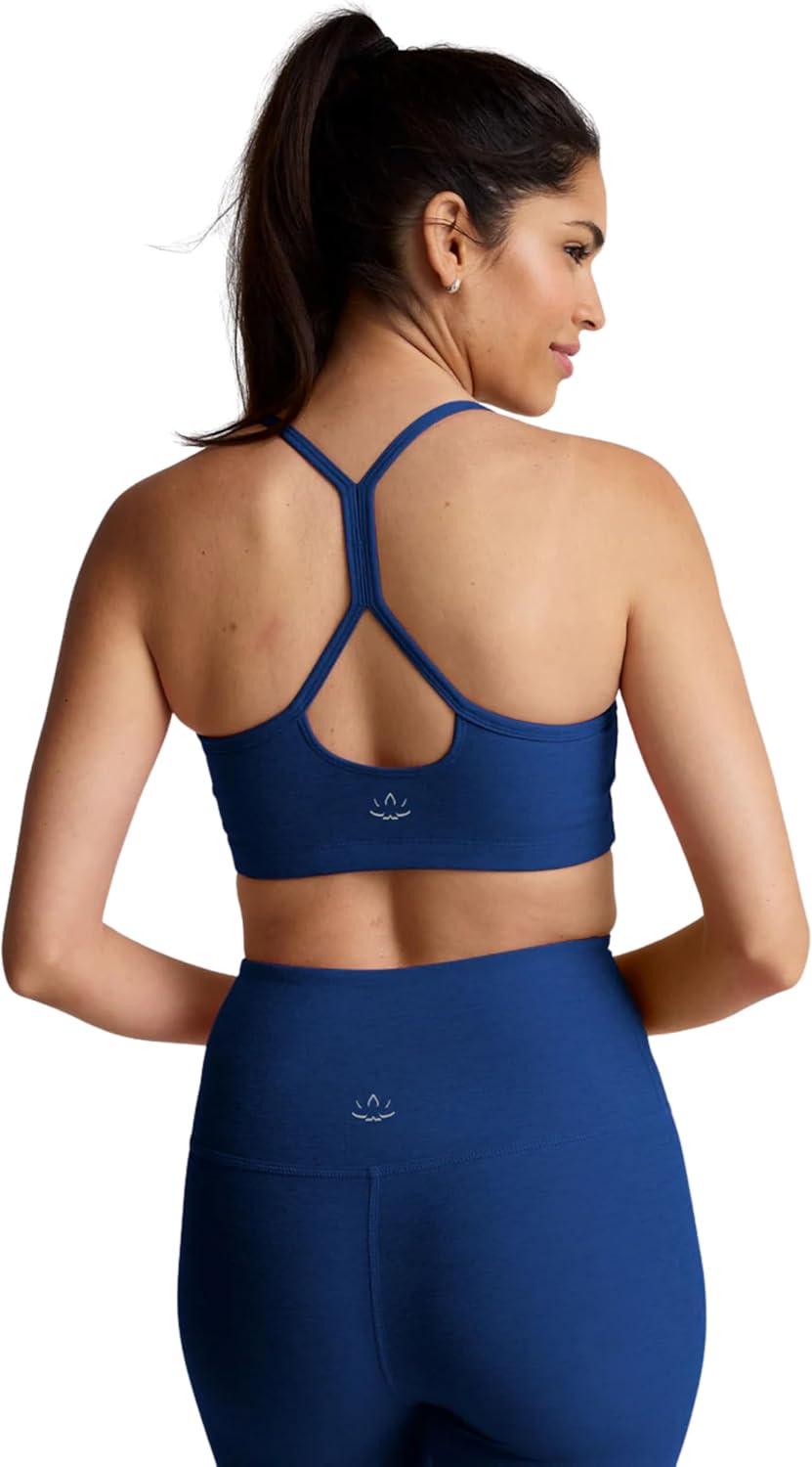 image:imageBeyond Yoga Womens Spacedye Slim Racerback BraMarine Blue Heather