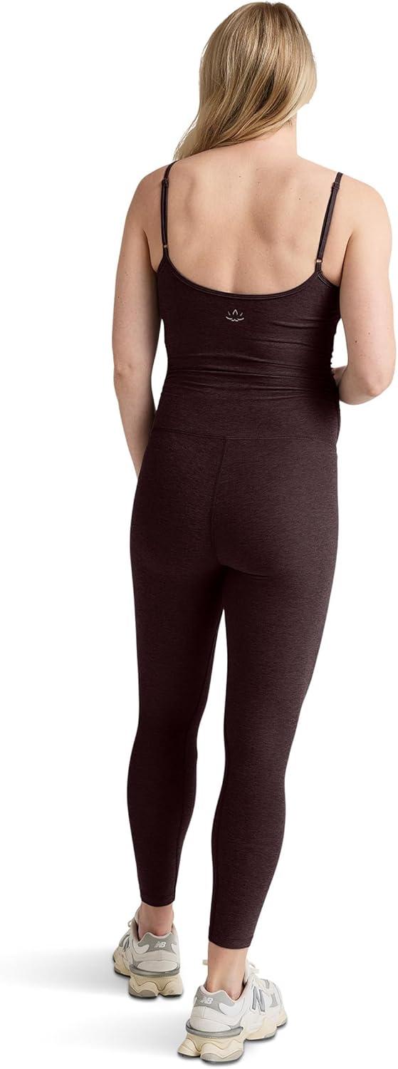 image:imageBeyond Yoga Womens Spacedye Uplevel Maternity JumpsuitDark Chocolate Heather