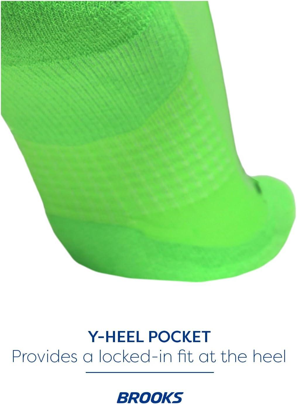 image:imageBrooks Ghost Crew Socks I Performance Running Cushioned Socks with Arch Support for Men amp WomenNeo LimeadeBr Crew
