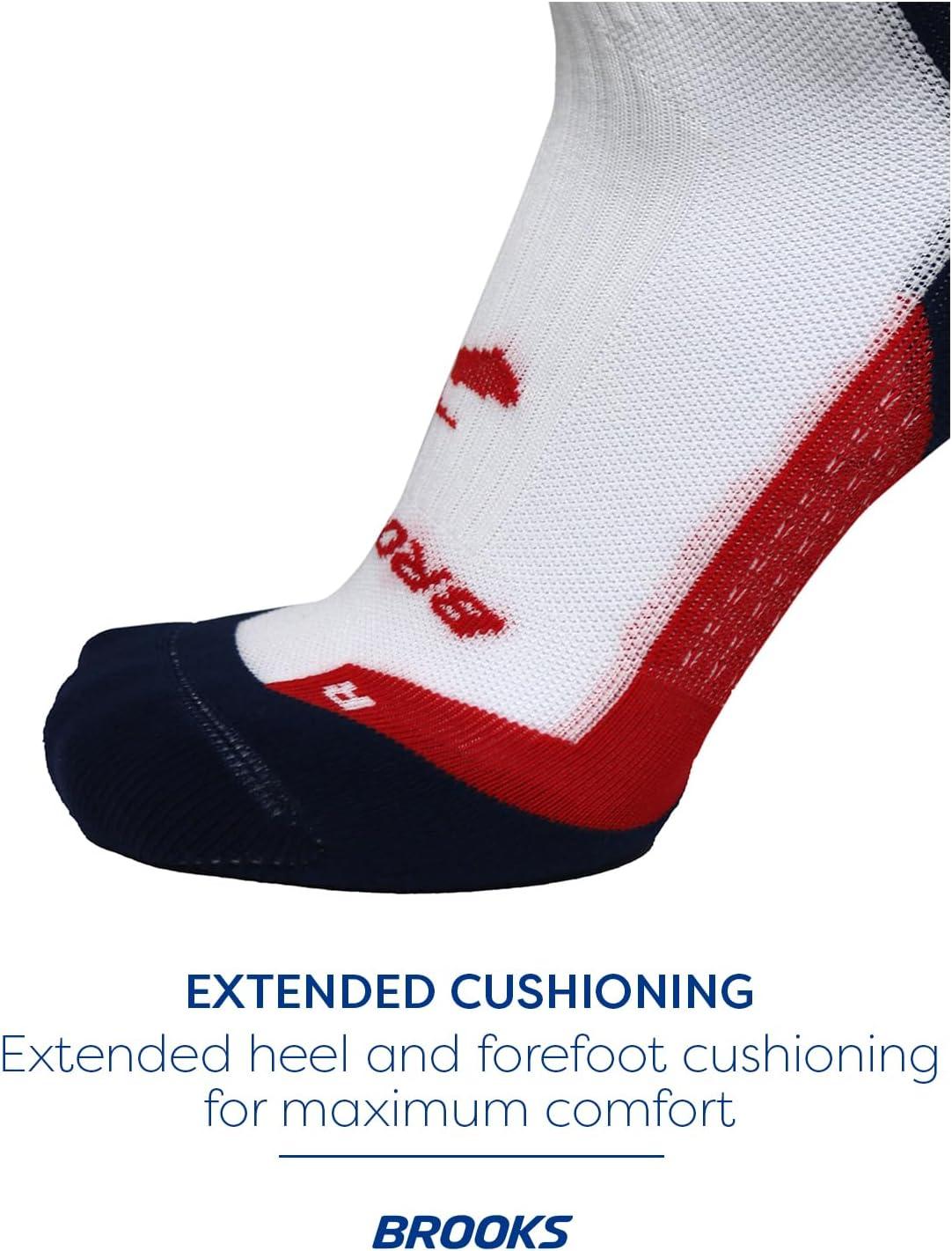 image:imageBrooks Ghost Crew Socks I Performance Running Cushioned Socks with Arch Support for Men amp WomenTexas23