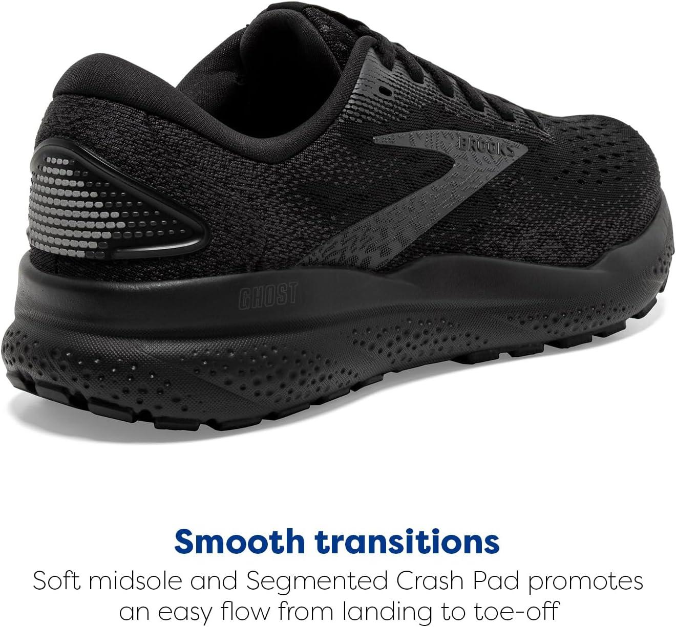 image:imageBrooks Mens Ghost 16 Neutral Running ShoeBlackBlackEbony