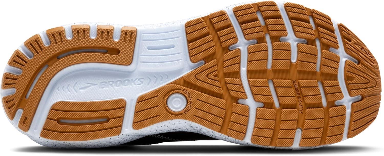 image:imageBrooks Mens Ghost 16 Neutral Running ShoeBlackBlackened PearlWhite