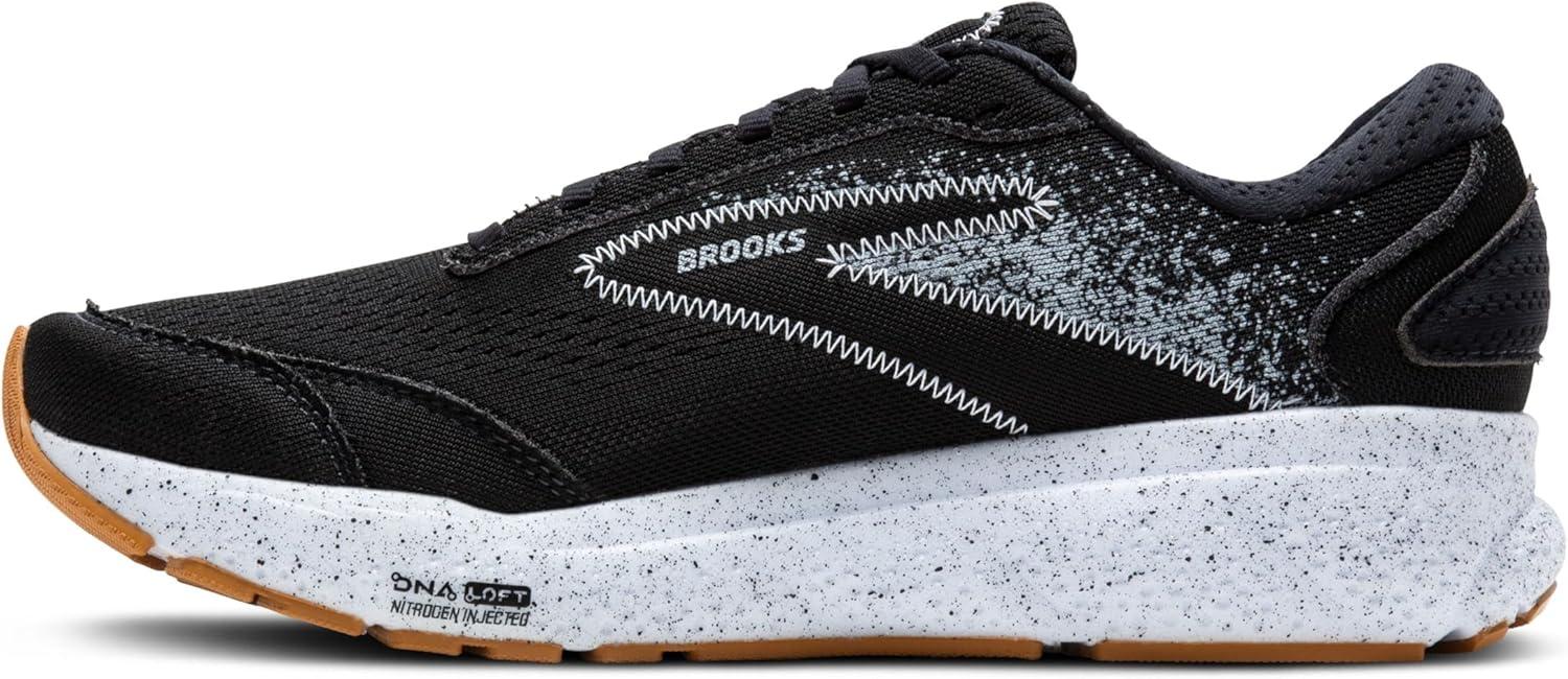image:imageBrooks Mens Ghost 16 Neutral Running ShoeBlackBlackened PearlWhite