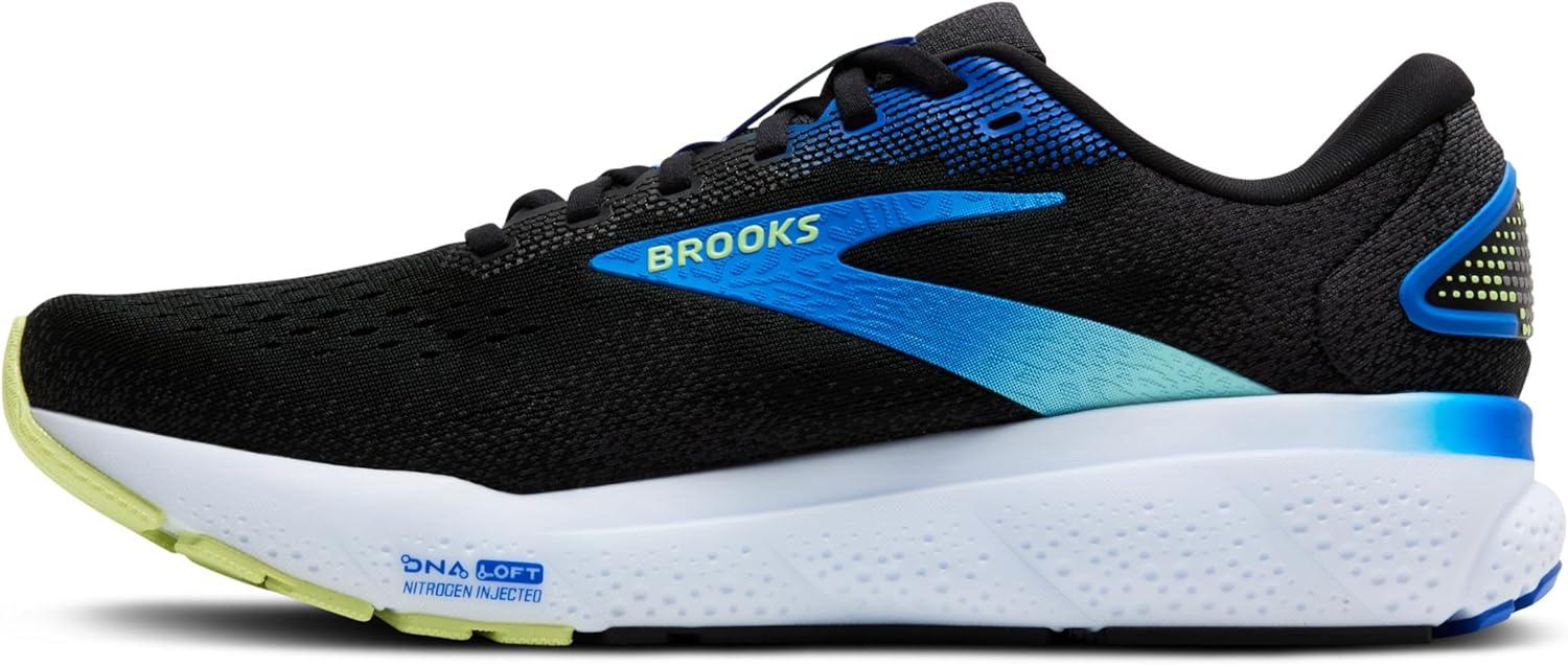 image:imageBrooks Mens Ghost 16 Neutral Running ShoeBlackCobaltNeo Yellow