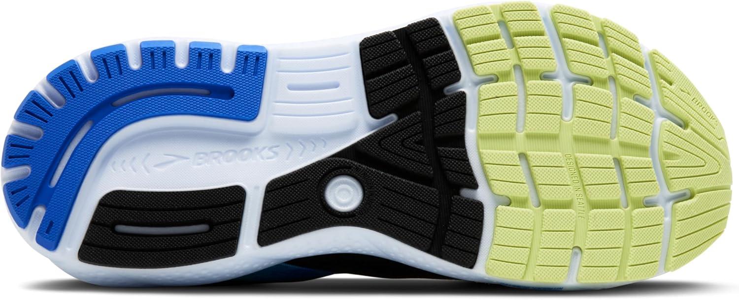 image:imageBrooks Mens Ghost 16 Neutral Running ShoeBlackCobaltNeo Yellow