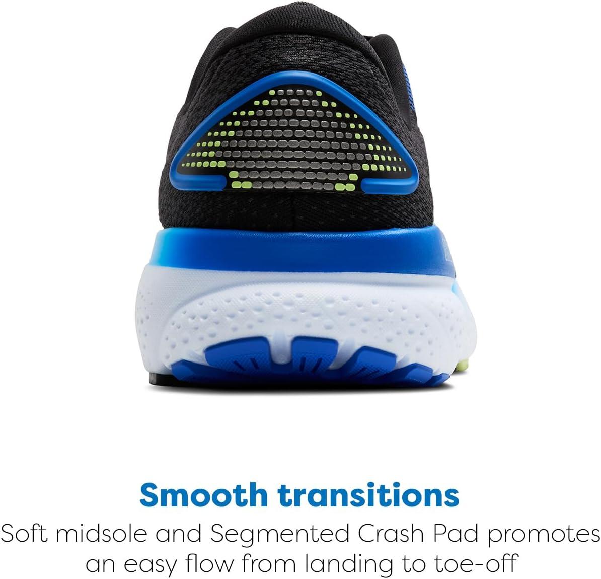image:imageBrooks Mens Ghost 16 Neutral Running ShoeBlackCobaltNeo Yellow