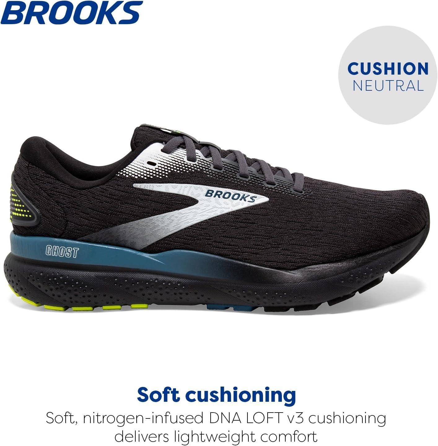 image:imageBrooks Mens Ghost 16 Neutral Running ShoeBlackEbonyBlue