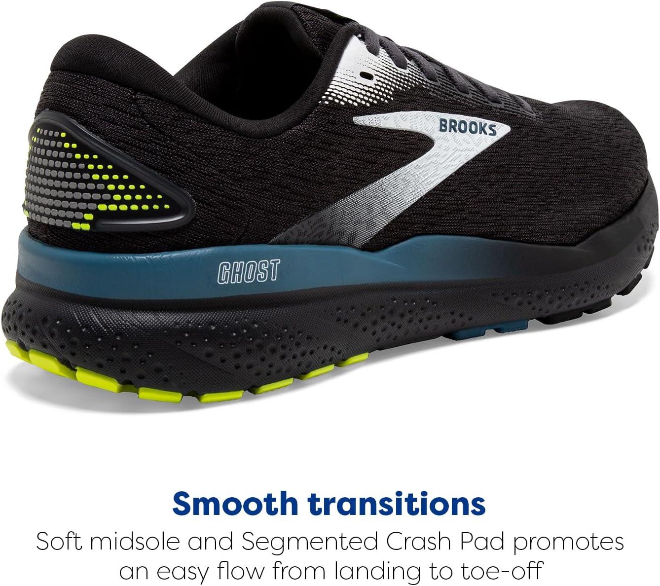 image:imageBrooks Mens Ghost 16 Neutral Running ShoeBlackEbonyBlue