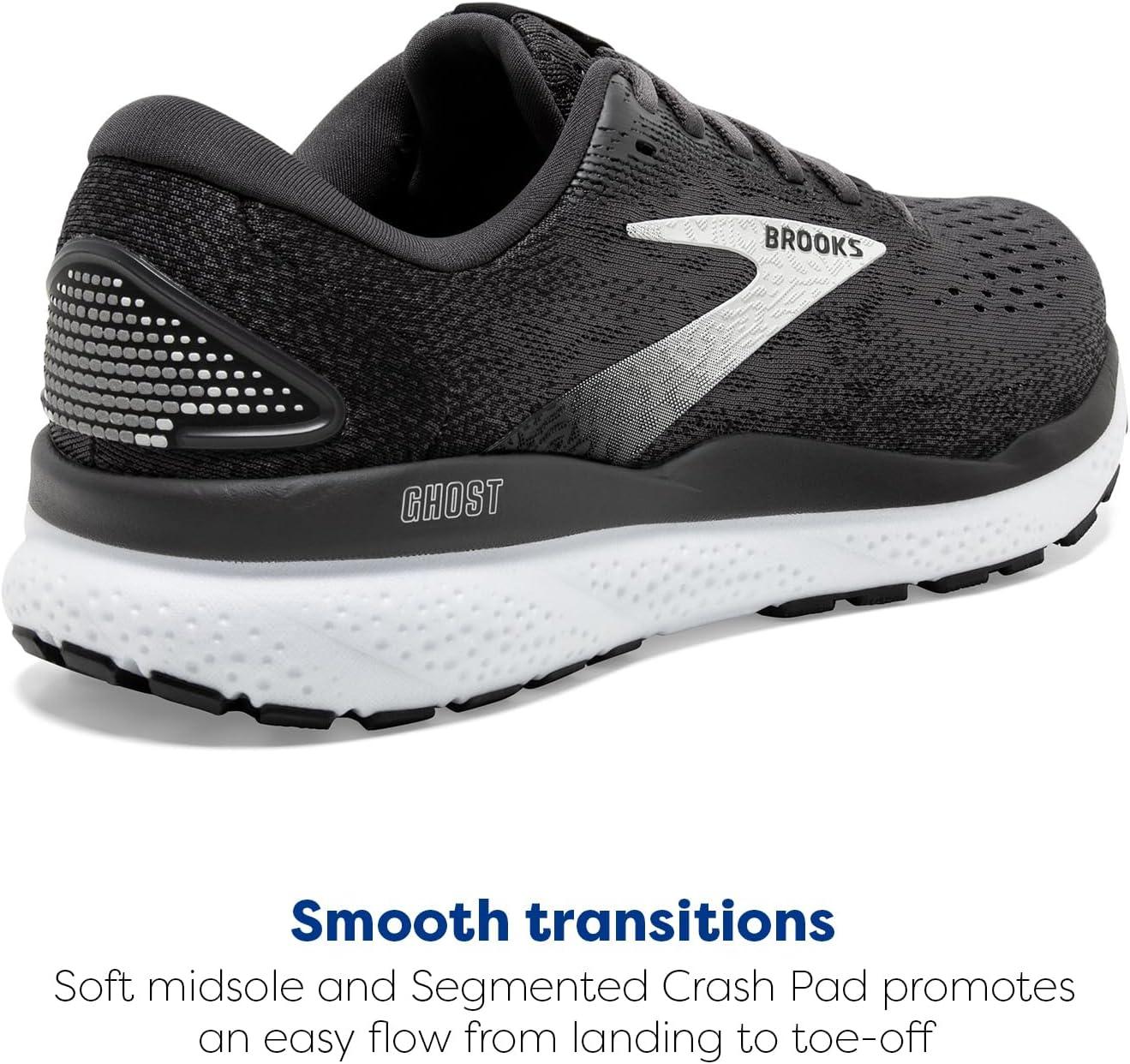 image:imageBrooks Mens Ghost 16 Neutral Running ShoeBlackGreyWhite