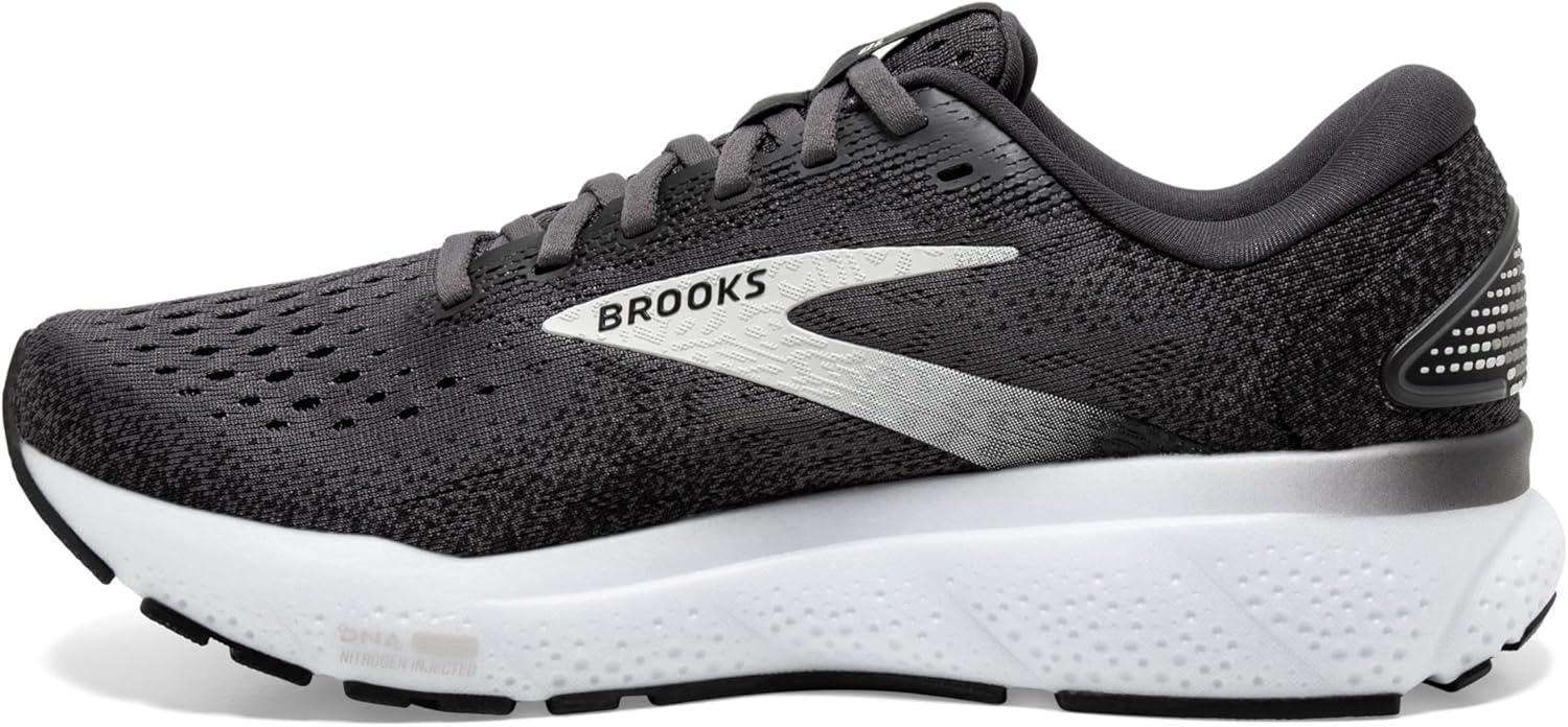 image:imageBrooks Mens Ghost 16 Neutral Running ShoeBlackGreyWhite