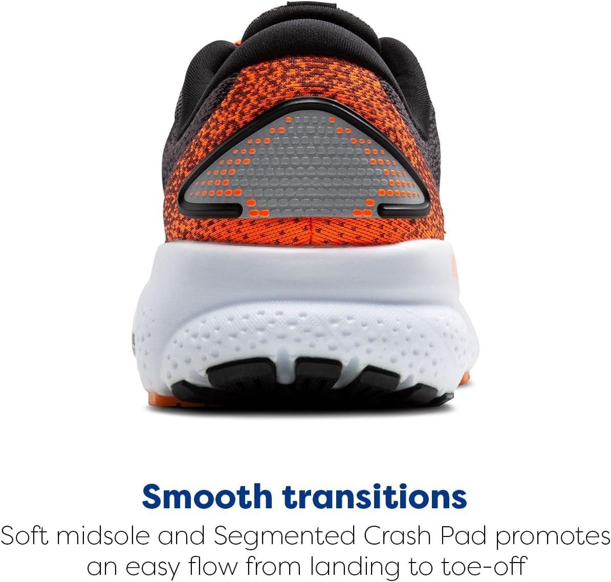 image:imageBrooks Mens Ghost 16 Neutral Running ShoeBlackOrangeWhite