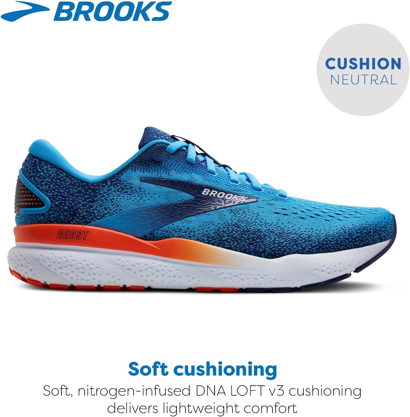 image:imageBrooks Mens Ghost 16 Neutral Running ShoeBonnie BlueBlue RibbonOrange
