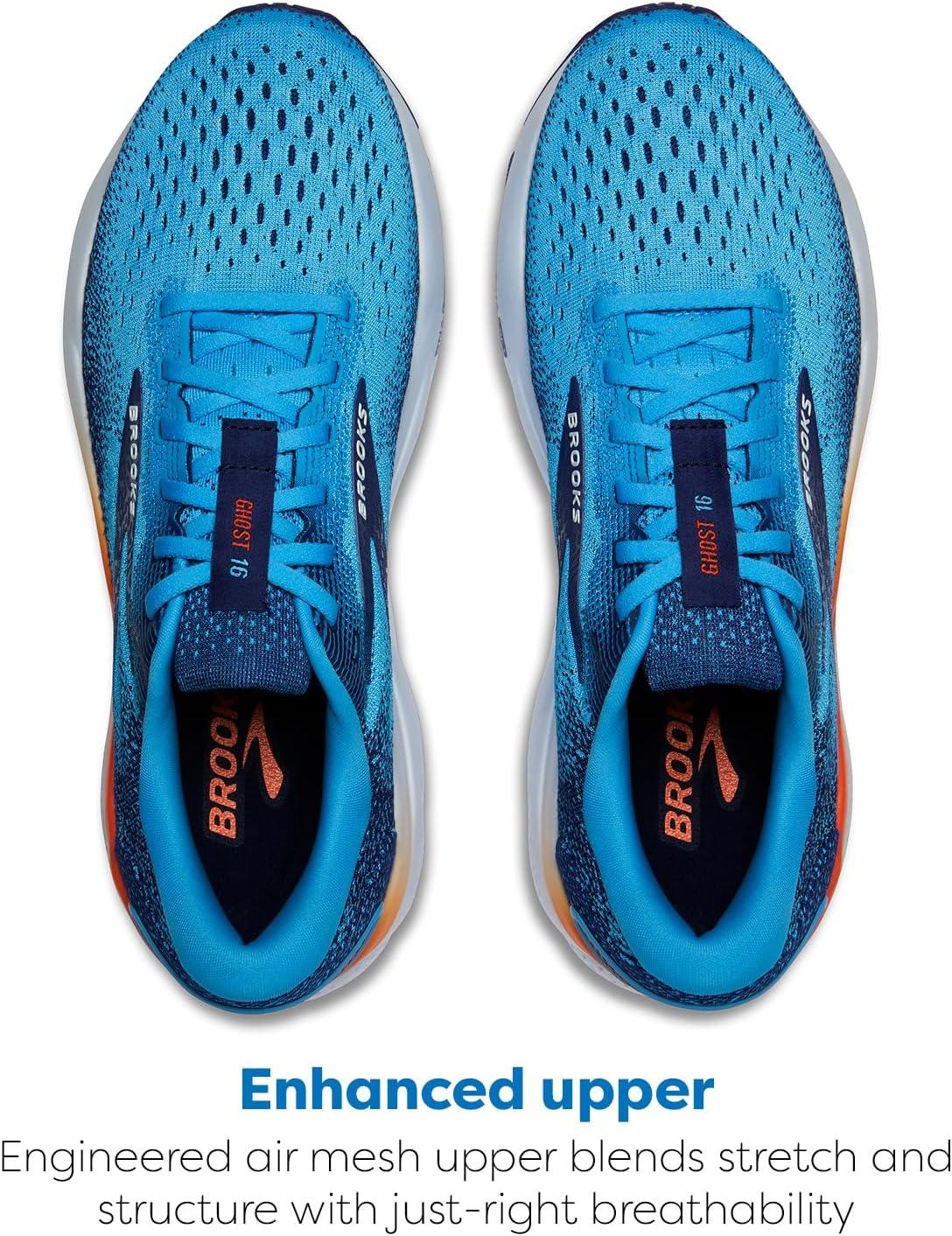 image:imageBrooks Mens Ghost 16 Neutral Running ShoeBonnie BlueBlue RibbonOrange