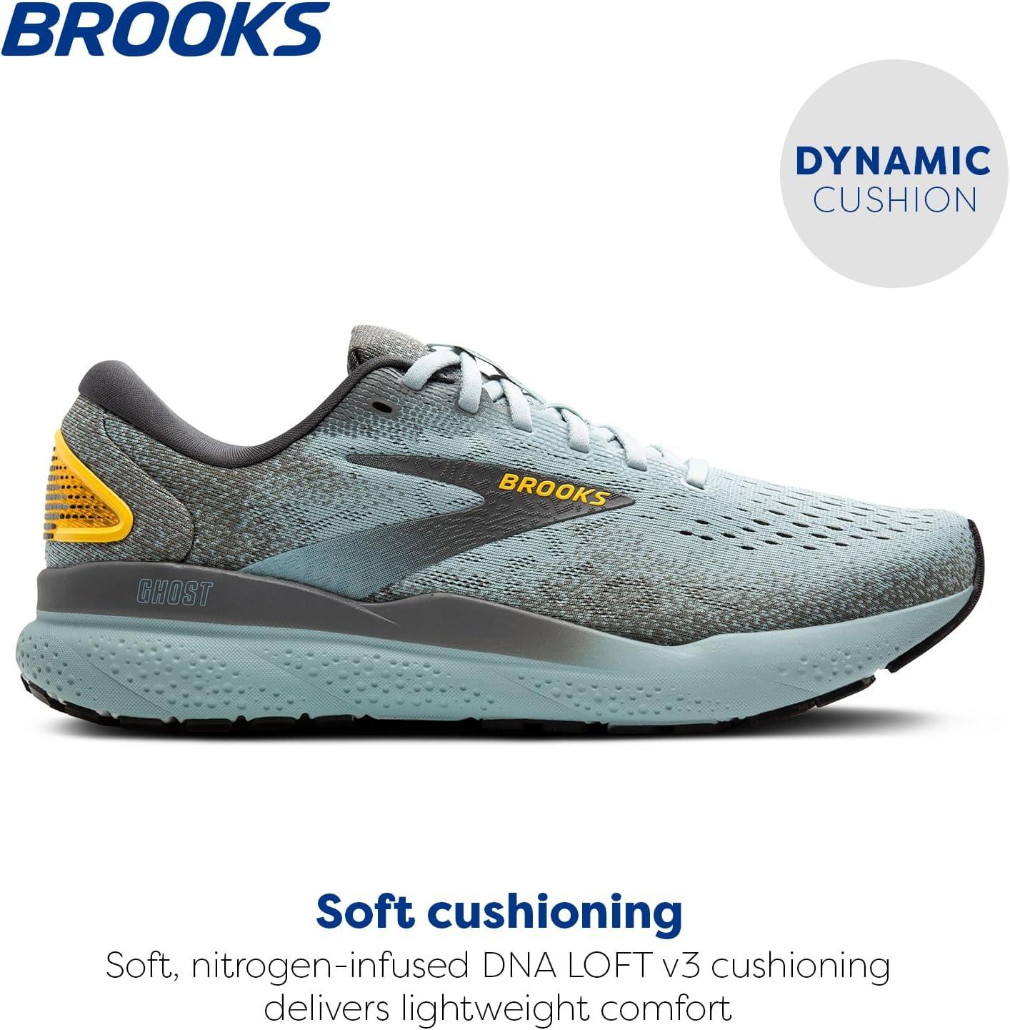image:imageBrooks Mens Ghost 16 Neutral Running ShoeCloudGreyGold