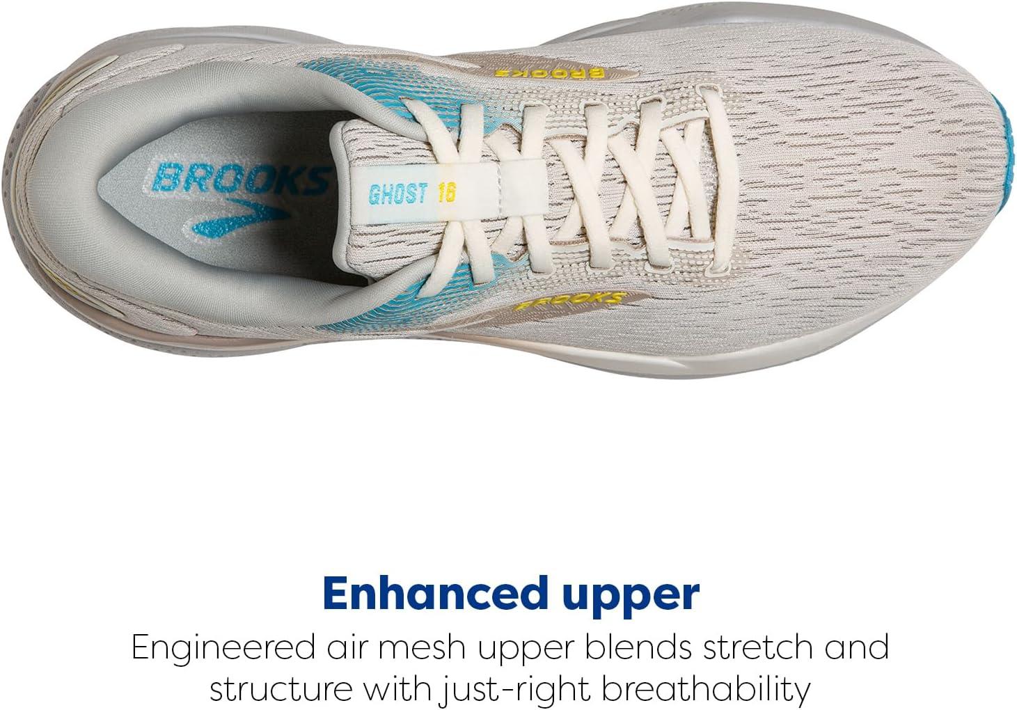 image:imageBrooks Mens Ghost 16 Neutral Running ShoeCoconutBlueYellow