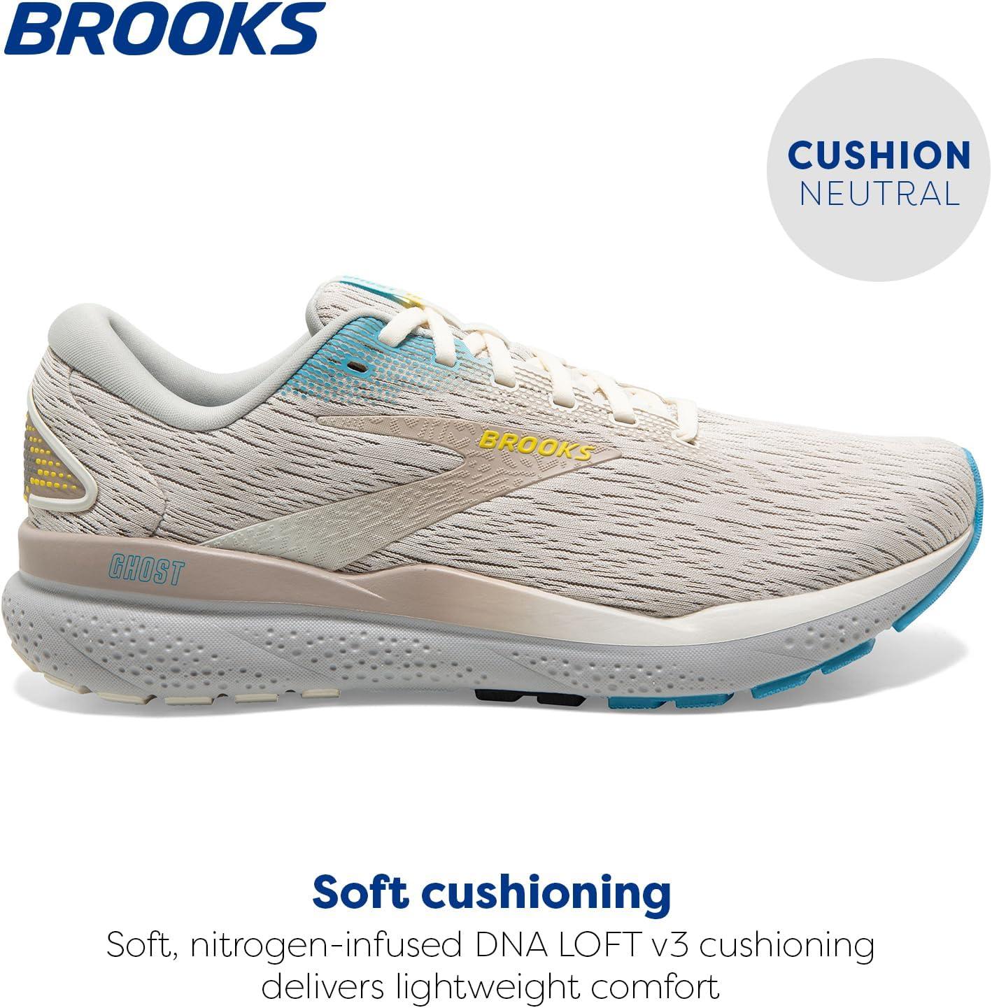 image:imageBrooks Mens Ghost 16 Neutral Running ShoeCoconutBlueYellow