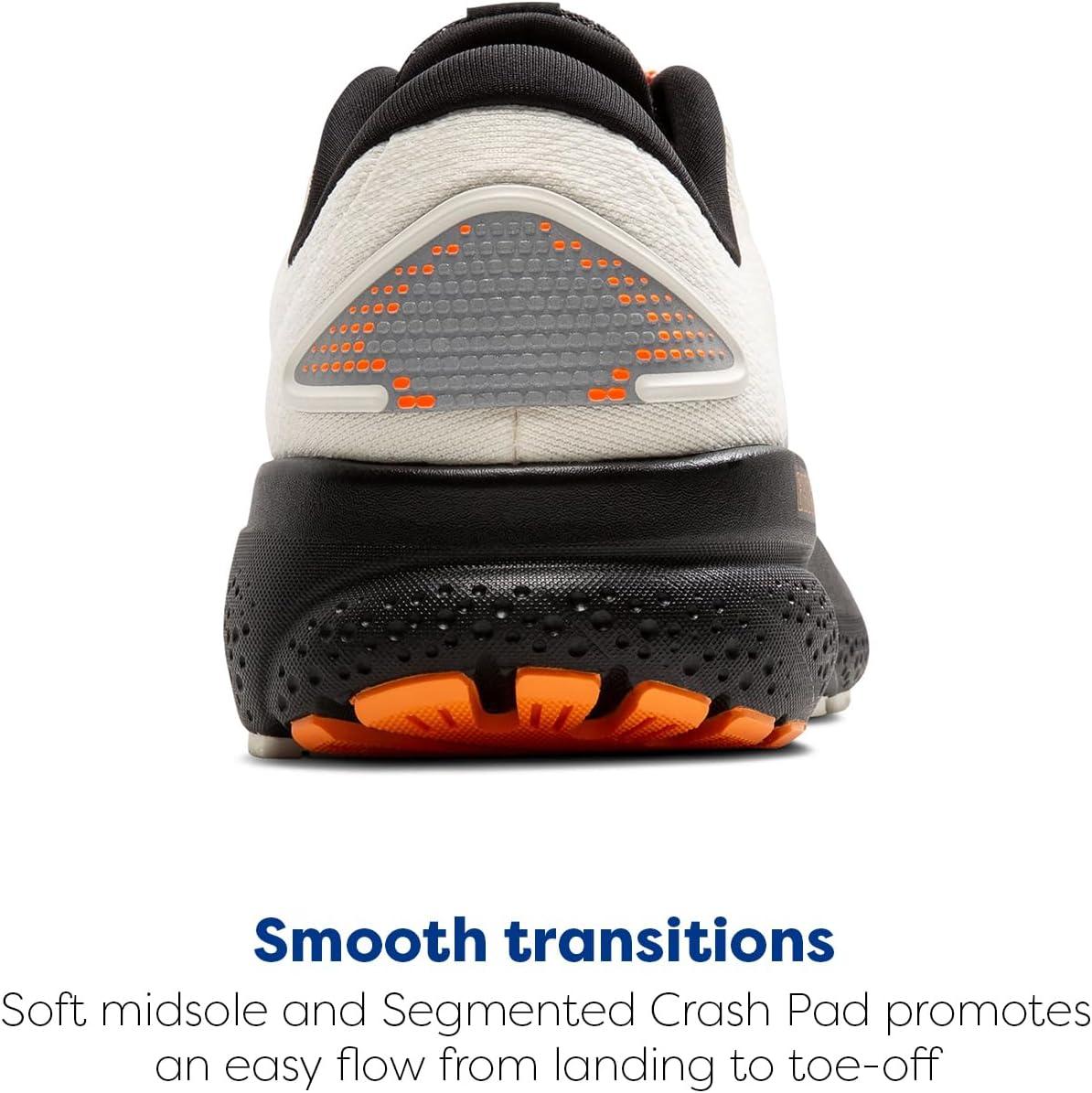 image:imageBrooks Mens Ghost 16 Neutral Running ShoeEcruOrangeBlack