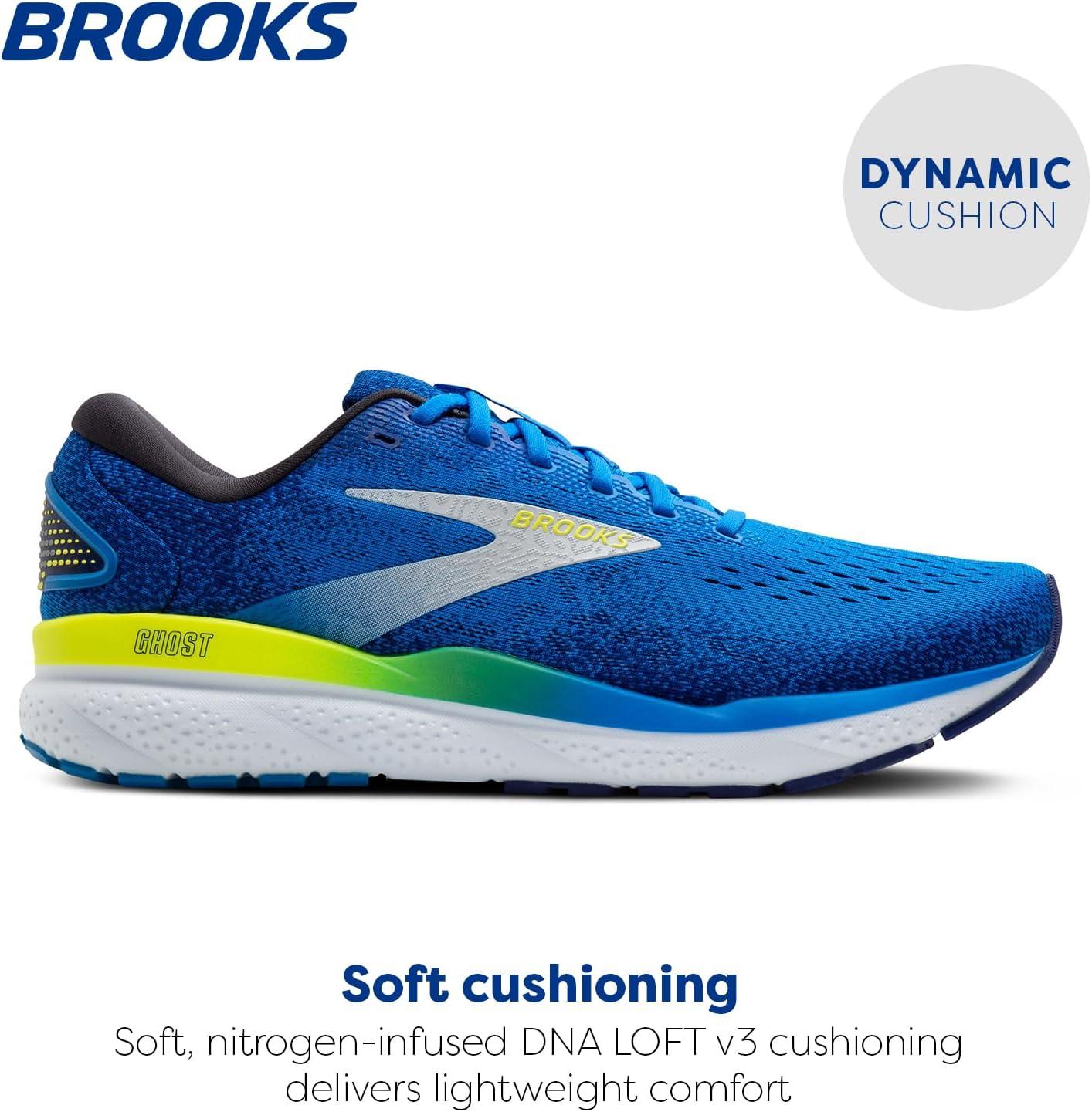 image:imageBrooks Mens Ghost 16 Neutral Running ShoeElectric BlueNavyLemon