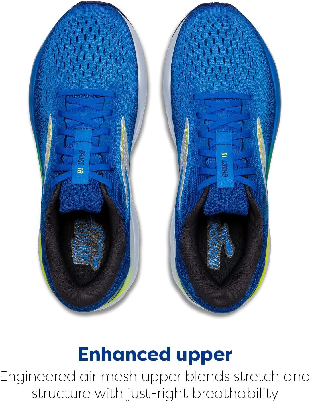 image:imageBrooks Mens Ghost 16 Neutral Running ShoeElectric BlueNavyLemon