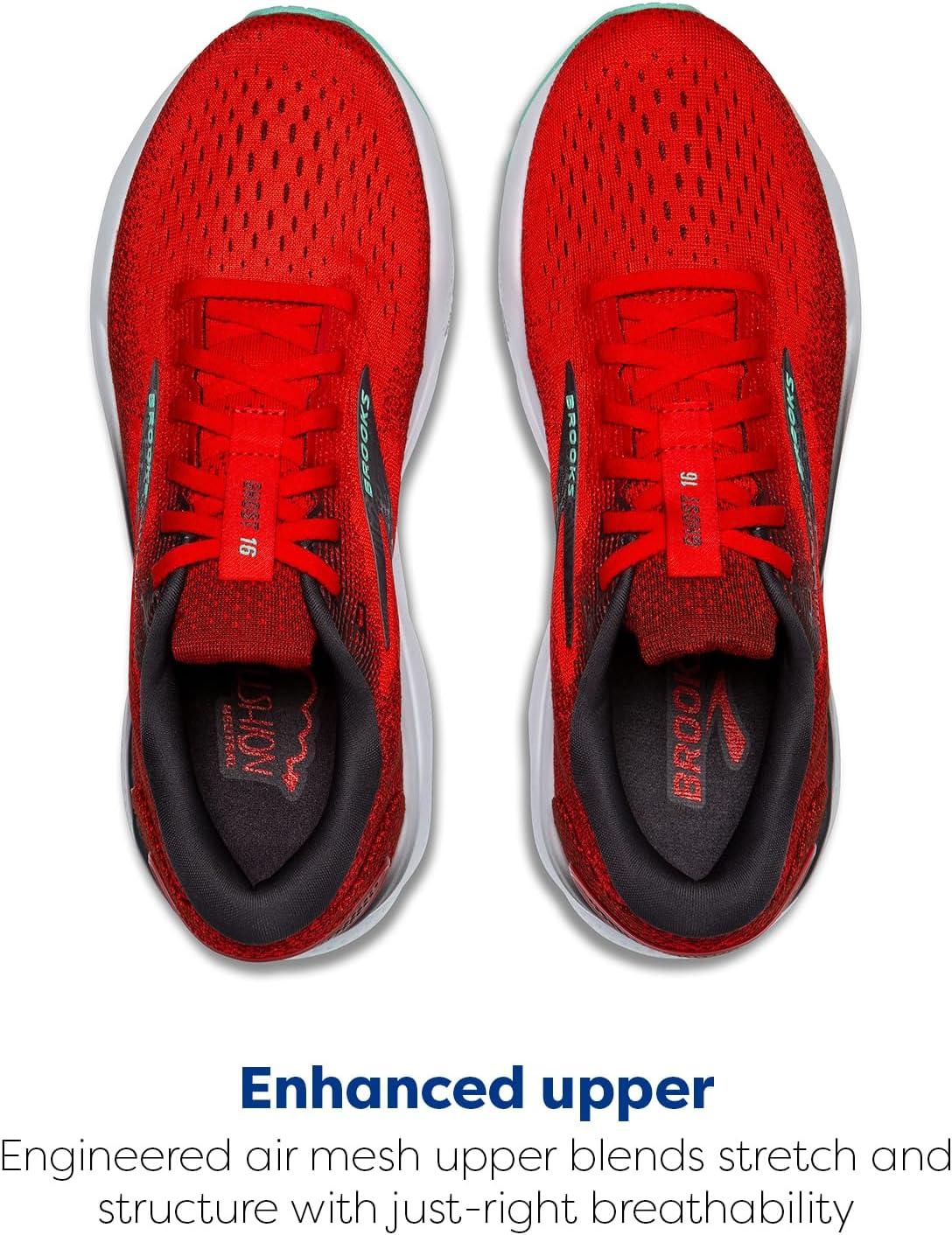 image:imageBrooks Mens Ghost 16 Neutral Running ShoeFiery RedEbonyCockatoo