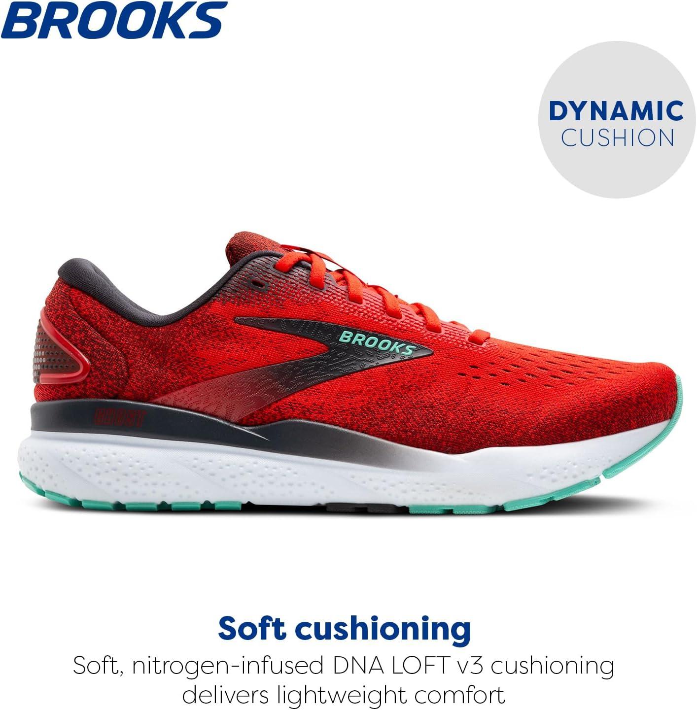 image:imageBrooks Mens Ghost 16 Neutral Running ShoeFiery RedEbonyCockatoo