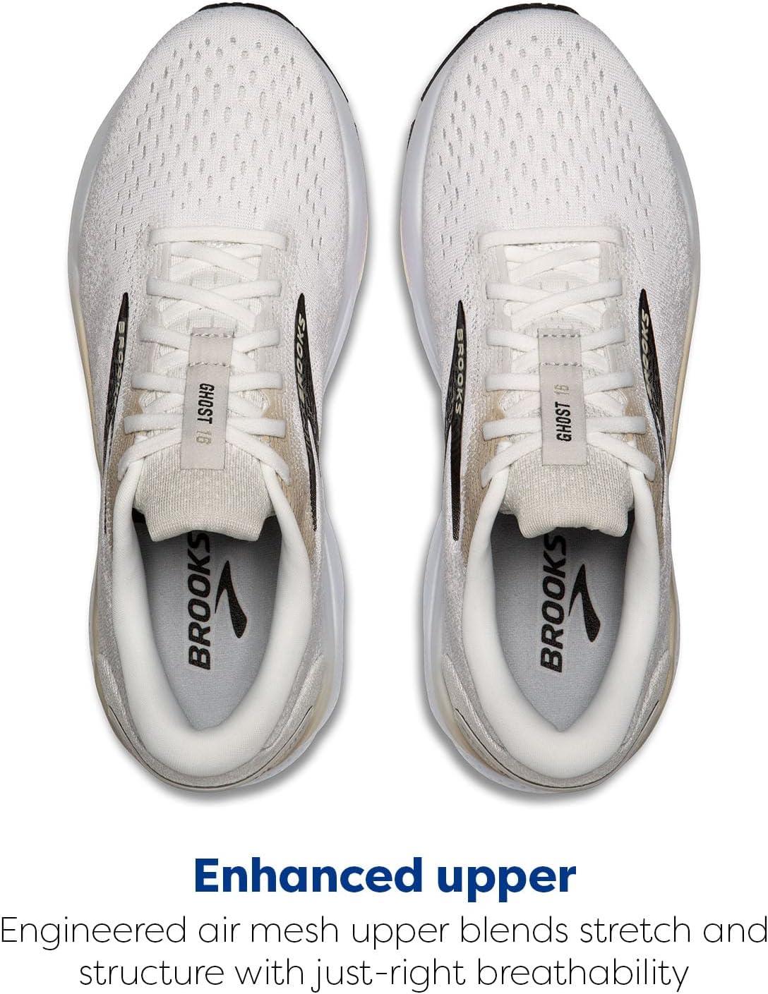 image:imageBrooks Mens Ghost 16 Neutral Running ShoeWhiteCreamPink