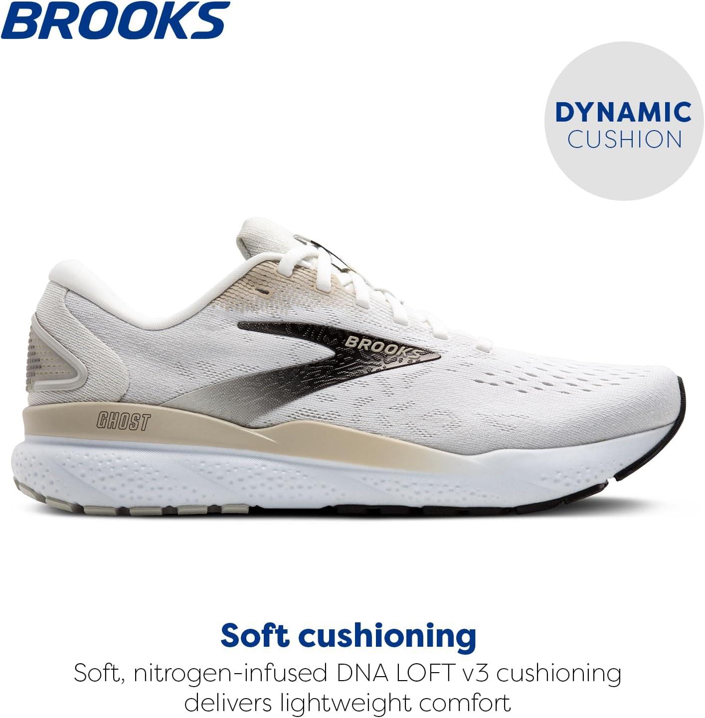 image:imageBrooks Mens Ghost 16 Neutral Running ShoeWhiteCreamPink
