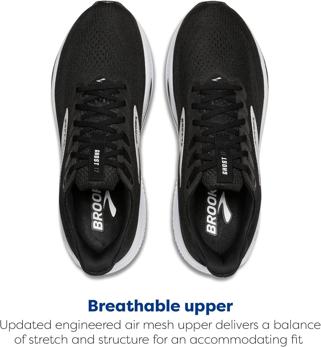image:imageBrooks Mens Ghost 17 Neutral Running ShoeBlackGreyWhite