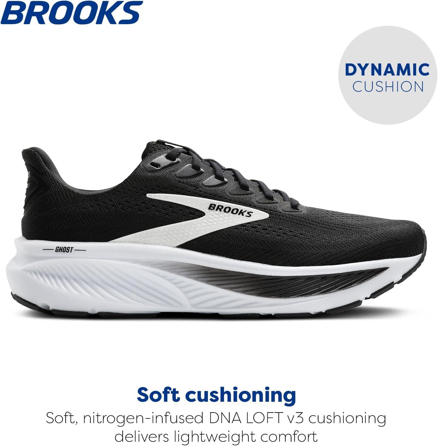 image:imageBrooks Mens Ghost 17 Neutral Running ShoeBlackGreyWhite