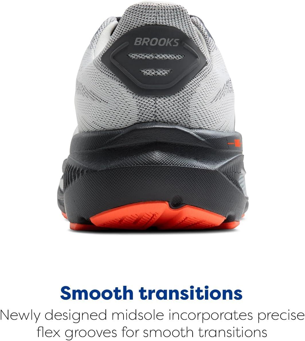 image:imageBrooks Mens Ghost 17 Neutral Running ShoeOyster MushroomOrangeEbony