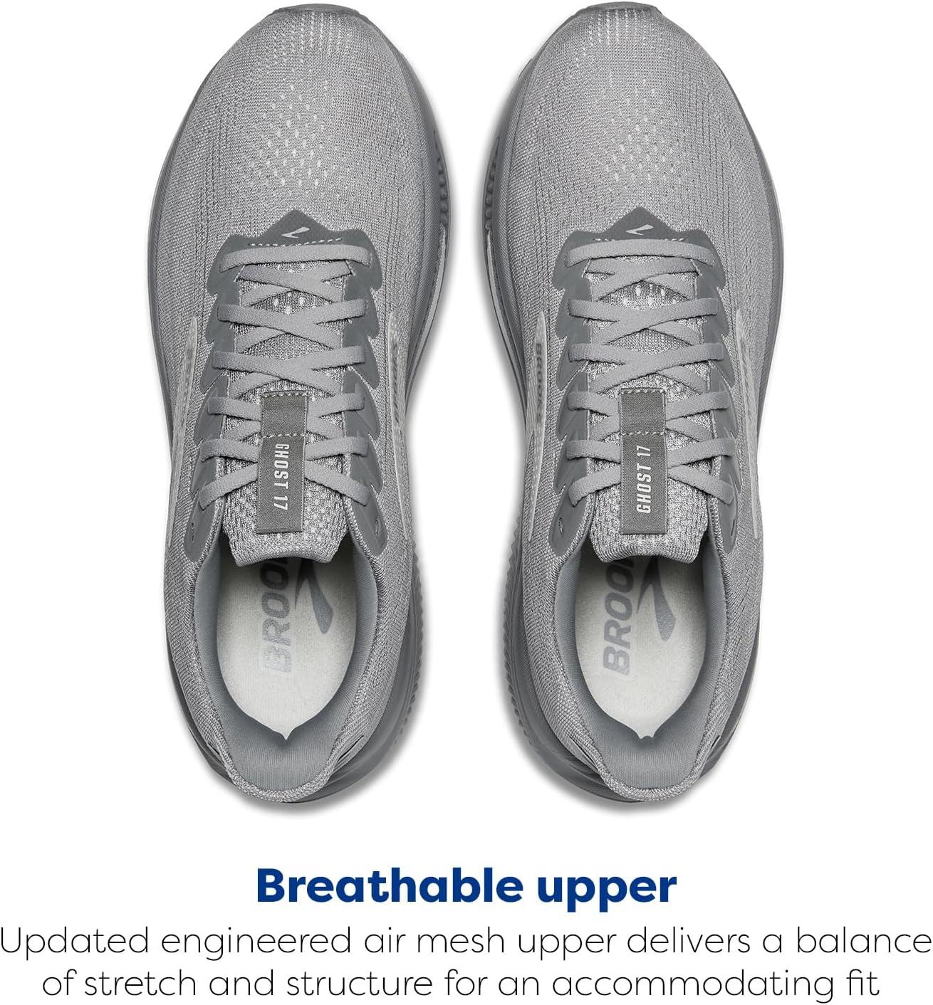 image:imageBrooks Mens Ghost 17 Neutral Running ShoePrimer GrayOyster Mushroom